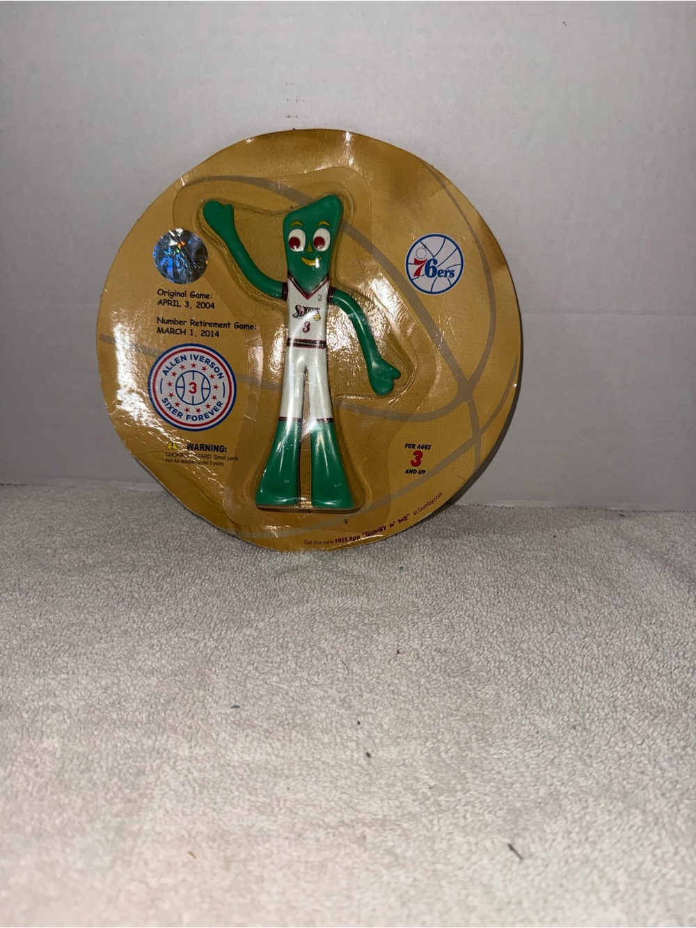 Gumby NBA Figure in Green and White